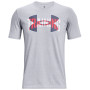 Herren-T-Shirt Under Armour Training Overlay SS grau Mod Gray Light Heather / / White