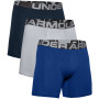 Herren-Boxershorts Under Armour Charged Cotton 6in 3 Pack blau Royal/Academy/ModGrayMediumHeather