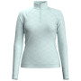 Damen-Funktionsshirt Smartwool W Classic Thermal Merino BL 1/4 ZB 2022 hellblau bleached aqua heather