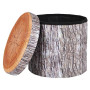 Hocker Bo-Camp Ottoman Round braun TreeTrunkBrown