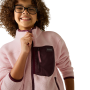 Kinder-Funktions-Sweatshirt Regatta Junior Frankie Warm Fleece Pink Haze/Fig