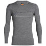 Herren-T-Shirt Icebreaker Mens 200 Oasis LS Crewe Single Line Ski grau GritstoneHthr