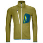 Herren-Sweatshirt Ortovox Fleece Grid Jacket hellgrün Sweet Alison