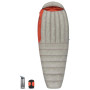 Daunenschlafsack Sea to Summit Flame FmI - Women's Long grau/rot Light Grey / Paprika