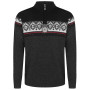 Herrenpullover Dale of Norway Moritz Masc Sweater schwarz Darkcharcoal Raspberry Black
