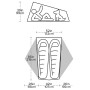 Ultraleichtes Zelt Big Agnes Tiger Wall UL2 Solution Dye
