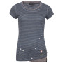 Damen-T-Shirt Chillaz Fancy Little Dot 2021 grau IndigoBlueStripesWashed