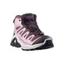 Kinderschuhe Salomon X Ultra Mid Gtx J Huckleberry-Dawn Pink-Concord Grape