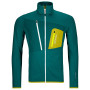 Herren-Sweatshirt Ortovox Fleece Grid Jacket grün Pacific Green