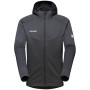 Herren-Sweatshirt Mammut Nair ML Hooded Jacket Men grau black melange-white