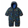 Kinder-Skianzug Columbia Powder Lite™ Reversible Bunting dunkelblau Collegiate Navy, Bright Indigo, Dk Mtn