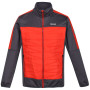 Herrenjacke Regatta Clumber II Hybrid rot/grau Rhino/Cajuno