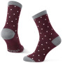 Socken Warg Happy Merino W Mini Dots rot/weiß Wine/White