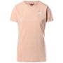 Damen-T-Shirt The North Face S/S Simple Dome Tee hellrosa EveningSandPink