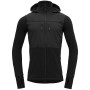 Herren Softshell-Jacke Devold Herøy Hybrid Merino Jkt Man schwarz Caviar