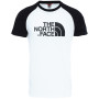T-Shirt The North Face M S/S Raglan Easy Tee weiß/schwarz EuTnfWhite/TnfBlack