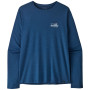 Herren-T-Shirt Patagonia M's L/S Cap Cool Daily Shirt - '73 Skyline blau Clement Blue - Light Clement Blue X-Dye