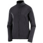 Damen-Sweatshirt Salomon Essential Lightwarm FZ W schwarz Deep Black