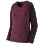 Damen-Funktionsshirt Patagonia Cap Midweight Crew lila Fire Floral: Night Plum
