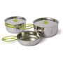 Geschirrset Pinguin Duo steel S