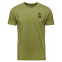 Herren-T-Shirt Black Diamond M Boulder Ss Tee grün Camp Green (3039)