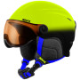Kinder Skihelm Relax Twister Visor schwarz/gelb neon žlutá, černá