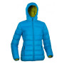 Damen Daunenjacke Warmpeace Tacoma Lady blau/grün Ocean/Mustard