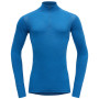 Herren-T-Shirt Devold Hiking Half Zip Neck blau Skydiver
