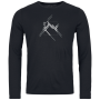Herren-T-Shirt Ortovox 185 Merino Mtn Cutout Ls Men's schwarz Black Raven