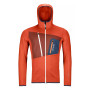 Herren-Sweatshirt Ortovox Fleece Grid Hoody M 2023 orange DesertOrange