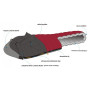 Daunenschlafsack Warmpeace Viking 900 180 cm