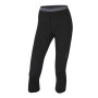 Damen 3/4 Hose Husky Merino 100 schwarz
