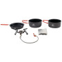 Campingkocher und Geschirr Robens Fire Beetle Pro Cook Set M schwarz Black