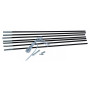 Segmenten-Set Rockland Tent Poles ROD - 6 x 60 cm schwarz black