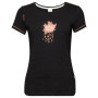 Damen-T-Shirt Chillaz Gandia Girls Talk Chalk schwarz black