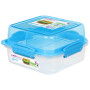 Lebensmittelbox Sistema Lunch Stack To Go Square 1,24l blau