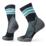 Damensocken Smartwool W Run Targeted Cushion Mid Crew grau/blau Black