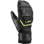 Skihandschuh Leki WCR Team 3D Junior Mitt schwarz/grün black-ice lemon