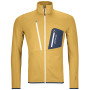 Herren-Sweatshirt Ortovox Fleece Grid Jacket gelb Yellowstone