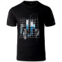 Herren-T-Shirt Hi-Tec Nerod schwarz Black