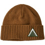 Wintermütze Patagonia Brodeo Beanie braun Dawn Tracks Patch: Shelter Brown