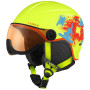 Kinder Skihelm Relax Twister Visor gelb MatteNeonYellow