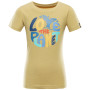 Kinder-T-Shirt Alpine Pro Worldo beige fall leaf