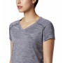 Damen-T-Shirt Columbia Zero Rules grau Nocturnal Heather