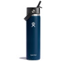 Thermoflasche Hydro Flask Wide Flex Straw Cap 24 oz dunkelblau indigo
