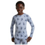 Kinder-Funktionsshirt Icebreaker Kids M 200 Oasis LS Crewe Bear Tour AOP