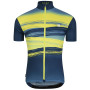 Herren Radtrikot Dare 2b AEP Pedal S/S Jersey blau/gelb Moonlight Denim Tread Print