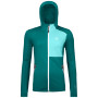 Damen-Sweatshirt Ortovox W's Fleece Hoody grün PacificGreen