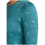 Damen-Funktionsshirt Icebreaker Women Merino 200 Oasis LS Crewe Snow Day