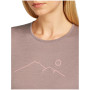 Damen-Funktionsshirt Icebreaker Women Merino 200 Oasis LS Crewe Rainer Ridge